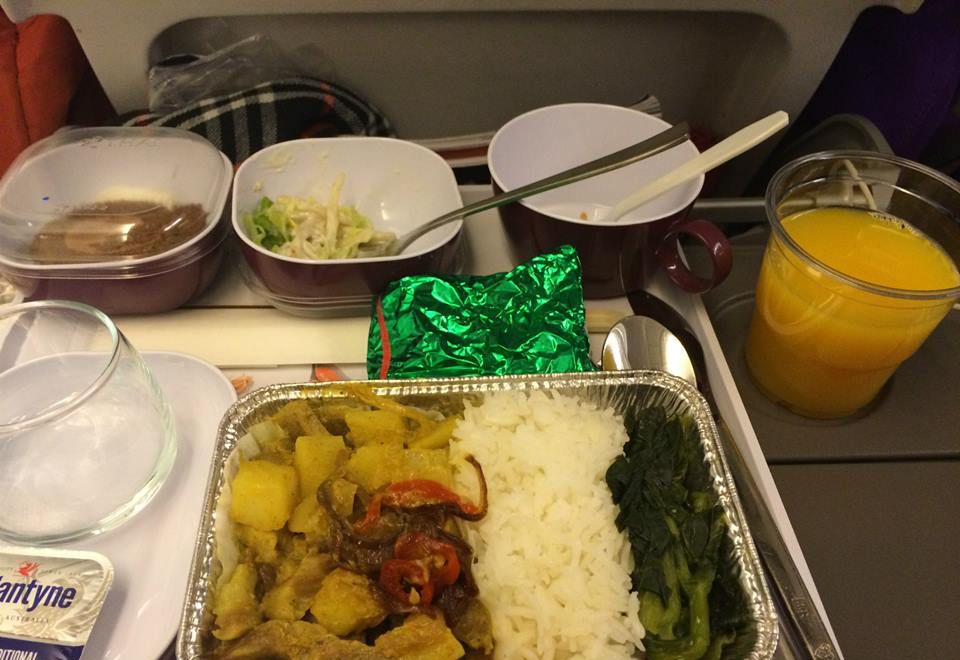 อาหารบนเครื่องบิน สายการบินไทย