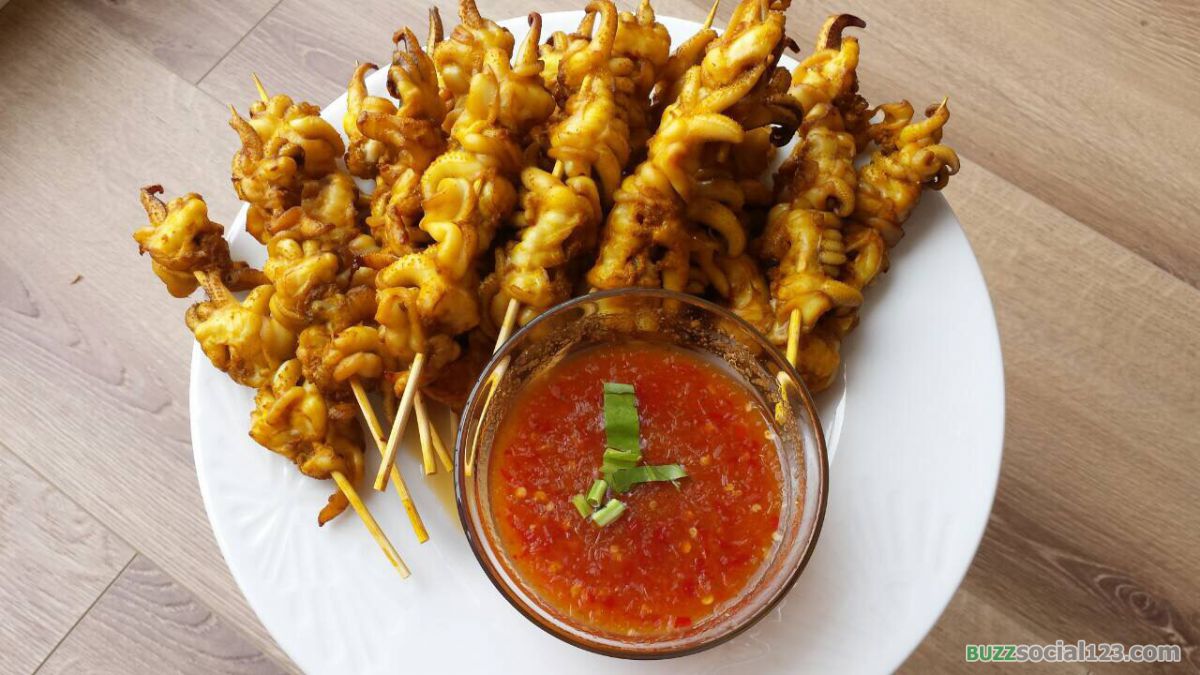 ปลาหมึกย่าง