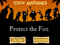 เกมส์ Toon Marooned. Protect The Fire