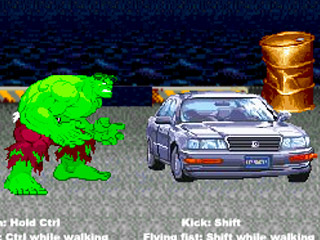 เกมส์ The Hulk Car Demoliton