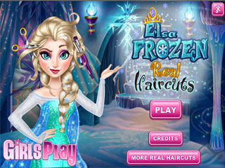 เกมส์ Elsa Frozen Real Haircuts