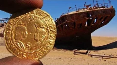 พบเรือจมกลางทะเลทรายพร้อมเหรียญทอง!