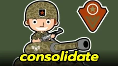 consolidate: รวบรวม ทำให้แข็งแรง