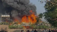 เกิดเหตุไฟไหม้ร้านเกมในอินเดีย
