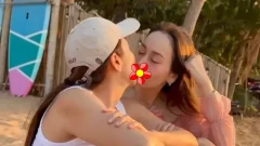 นัท มีเรีย จูบปาก กิ๊ก สุวัจนี ริมหาด ทำแฟนๆ จิ้น