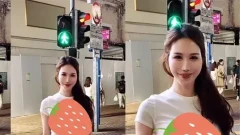 นางแบบดังของไต้หวัน แต่งชุดหวิวกลางถนน จนโดนชาวเน็ตลงทัวร์