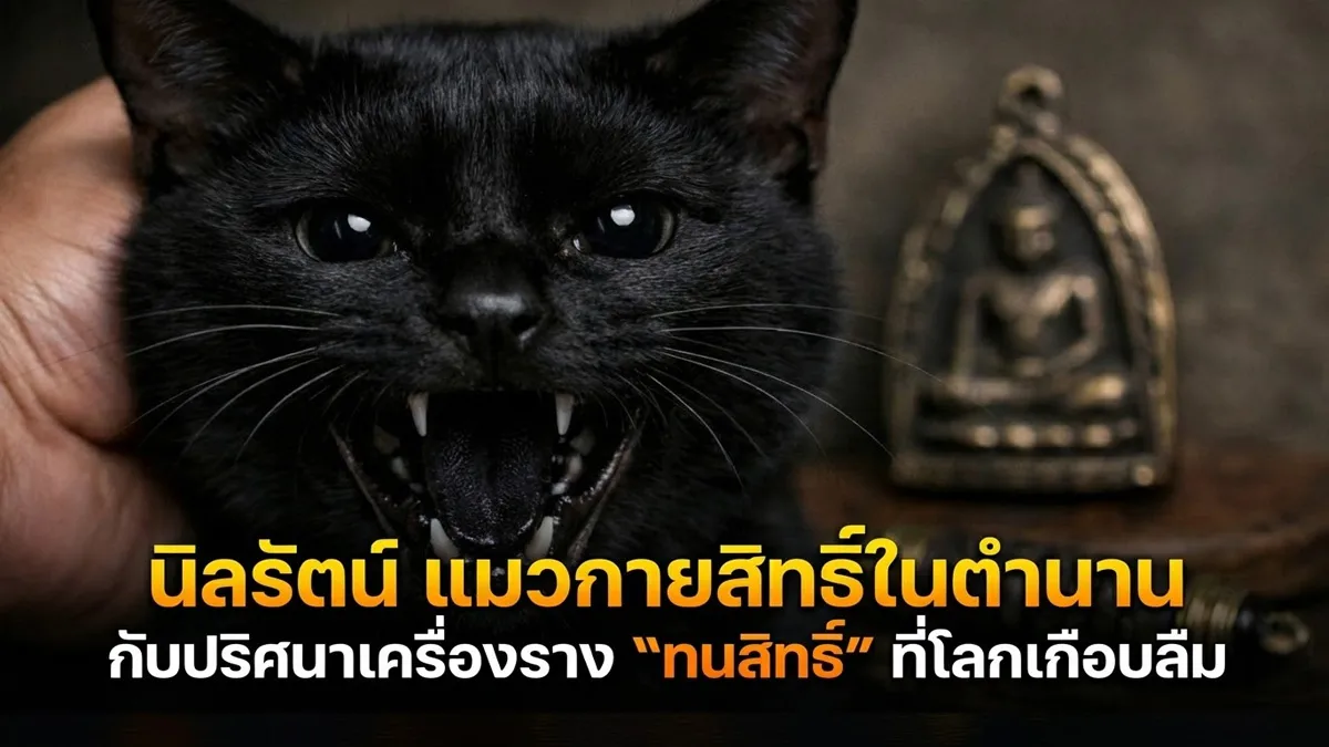 นิลรัตน์ แมวกายสิทธิ์ในตำนาน กับปริศนาเครื่องราง “ทนสิทธิ์” ที่โลกเกือบลืม