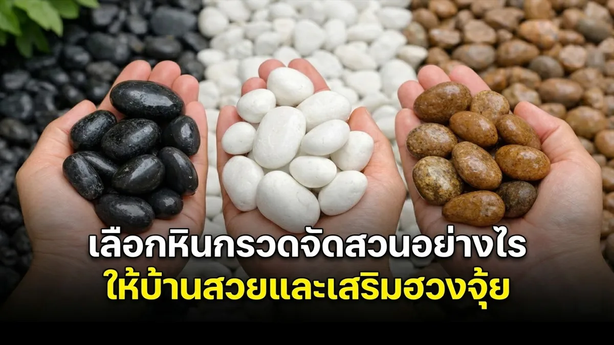 เลือกหินกรวดจัดสวนอย่างไร ให้บ้านสวยและเสริมฮวงจุ้ย