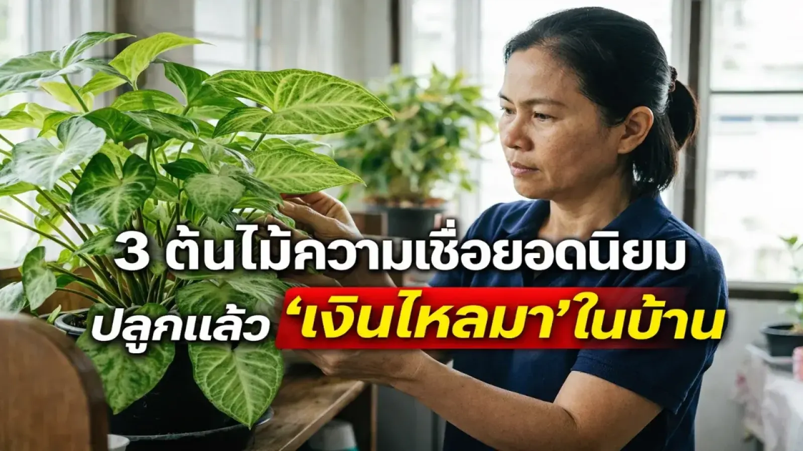 3 ต้นยอดนิยมที่คนไทยนิยมปลูกในบ้าน