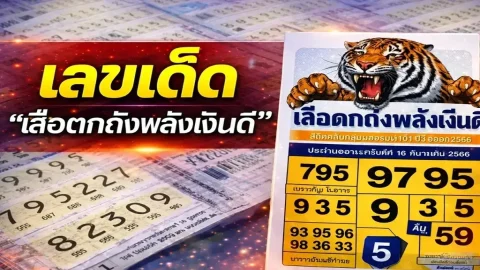 เลขเด็ด "เสือตกถังพลังเงินดี" งวดวันที่ 1 มิถุนายน 69..งวดนี้ 7 มาแรง!!