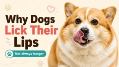 Why dogs lick their lips when there&rsquo;s no food around