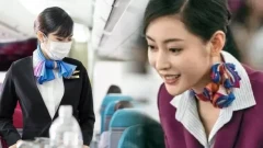 ทำไมพนักงานต้อนรับบนเครื่องบินจึงมักสวมผ้าพันคอไหม?