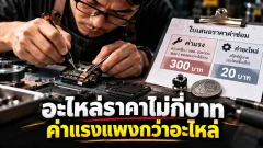 อะไหล่ราคาไม่กี่บาท ทำไมค่าซ่อมกลับแพงกว่าหลายเท่า