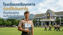 เข้าโรงเรียนเตรียมทหารต้องใช้เงินเท่าไร ตั้งแต่วันสมัครจนถึงวันเข้าเรียน