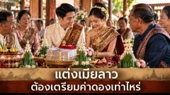 แต่งเมียลาวต้องเตรียมค่าดองเท่าไหร่ มีค่าใช้จ่ายอะไรบ้างก่อนแต่งงาน