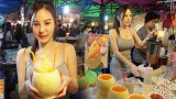 ไม่เปิดวาร์ป ไม่ได้แล้ว!! ร้านขายน้ำผลไม้ ที่แม่ค้าก็สวยใส น้ำผลไม้ก็อร่อยแซ่บ