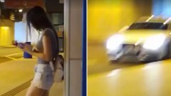 อุทาหรณ์!! สาวนุ่งสั้นมัวแต่ก้มหน้าเล่นมือถือ ไม่ทันได้ระวังตัวจนเกิดเรื่องไม่คาดคิด?