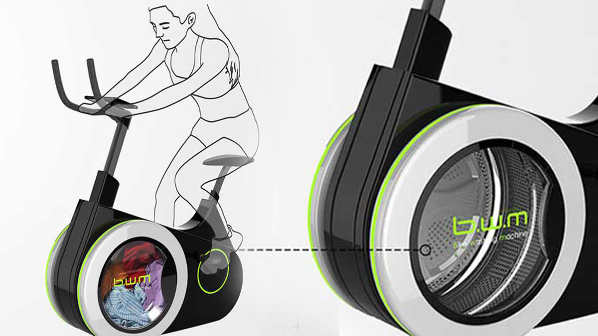 BIWA นวัตกรรมปั่นเพื่อซักผ้า ออกกำลังพร้อมกับซักผ้าไปด้วย