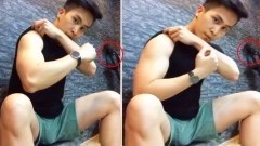 หนุ่มโชว์กล้าม แต่ชาวเน็ตโฟกัสผิดจุด