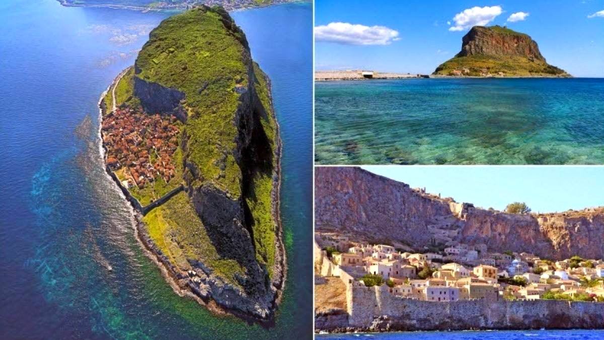 Интересно находиться. Спрятанный город. Monemvasia Island. Скрытый город монбасия Греция. Фото города замаскированное.