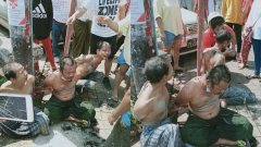 ตำรวจพึ่งไม่ได้ ประชาชนจับเองเลย ตัวป่วนม็อบพม่า