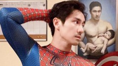 "เอ พศิน" อวดหุ่น ใส่ชุดสไปเดอร์แมน ของแน่นจนแทบปริ!!