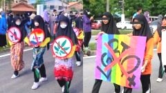 ทัวร์ลงไม่หยุด!! รร.อิสลาม จัดกีฬาสี ถือป้ายต่อต้าน LGBTQ+