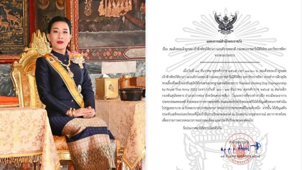 แถลงการณ์สำนักพระราชวัง