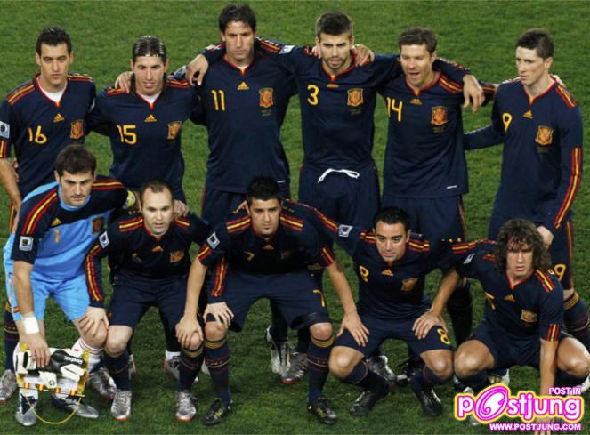 ทีมชาติสเปนค่าเฉลี่ยหล่อสุดในบอลโลกหนนี้