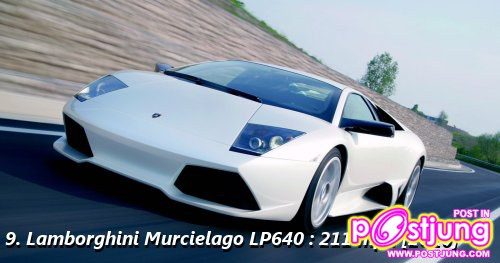 Lamborghini Murcielago LP640 : 211 mph