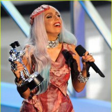 Lady Gaga's Meat Dress @2010 MTV Video Music Awards