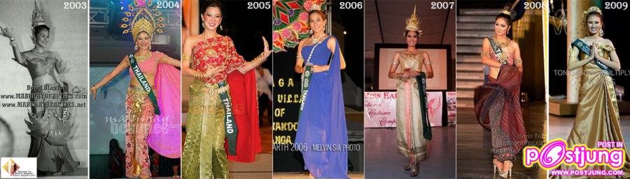 7 MISS THAILAND EARTH กับชุดไทย