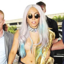 Lady Gaga Shows off New Tattoo at LAX