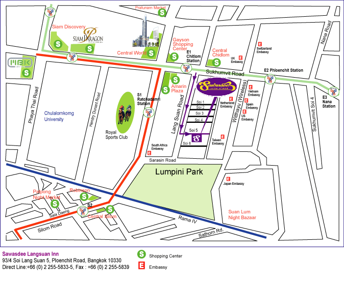 ใกล้สถานทูตหลายแห่ง