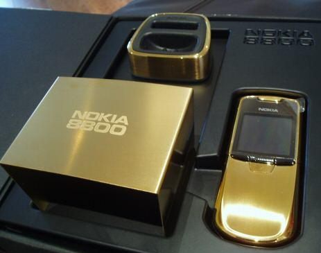 6. Gold Edition Nokia 8800 Phone =$2,700