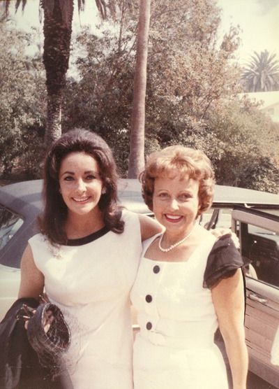 Elizabeth Taylor and her mother