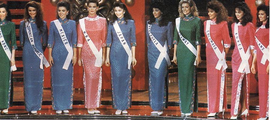 ชุดกี่เพ้า MISS UNIVERSE 1988