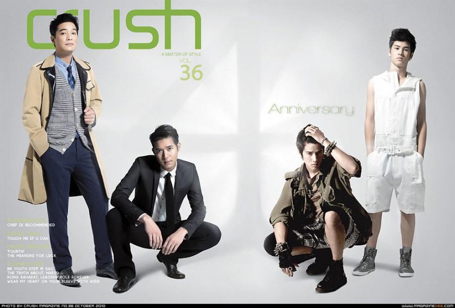 มาริโอ้-เก้า- เวียร์- ก้อง @Crush vol. 4 no. 36 October 2010