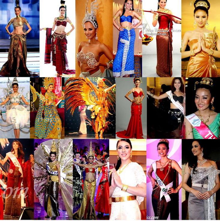 Thai National Costume จากเวทีประกวดต่างๆระดับชาติของปี 2009