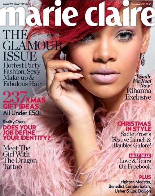 Rihanna, UK Marie Claire December 2010