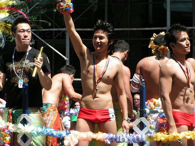 asian gay in parade