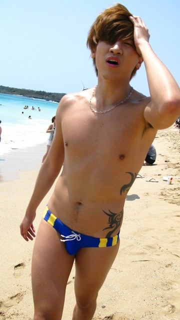 Taipei boy on the beach