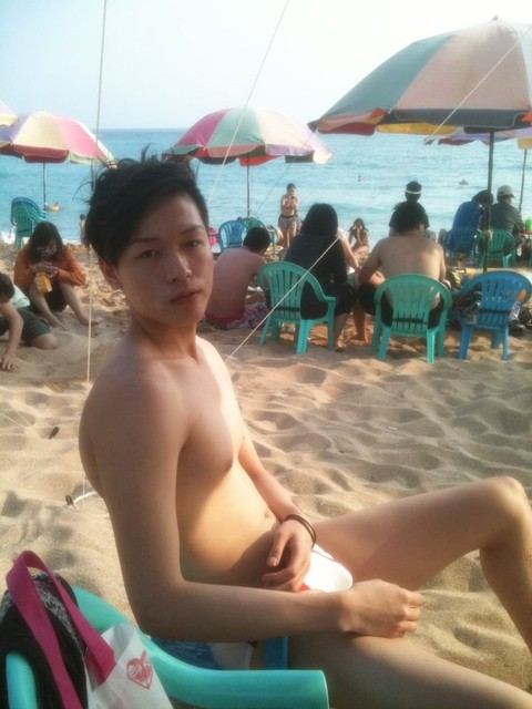 Taipei boy on the beach