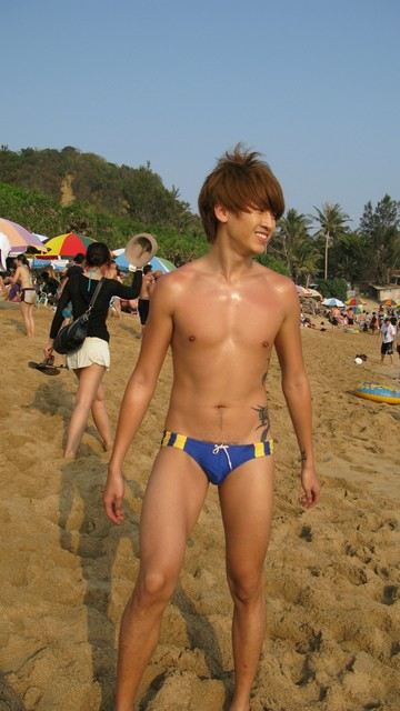 Taipei boy on the beach