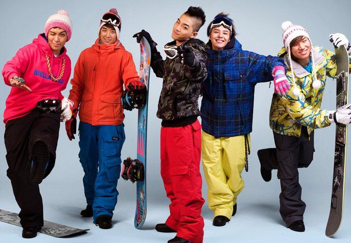 Big Bang FILA advertisement photos