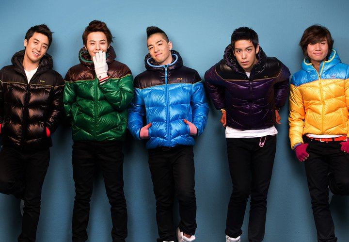 Big Bang FILA advertisement photos