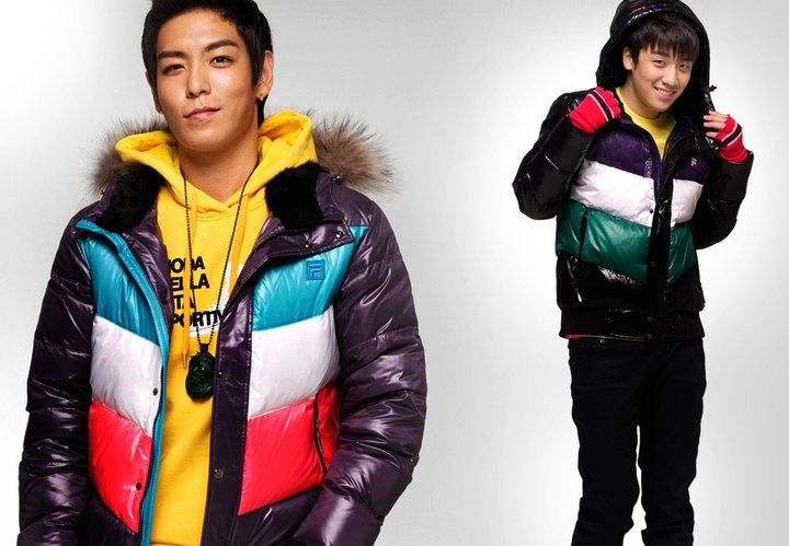 Big Bang FILA advertisement photos