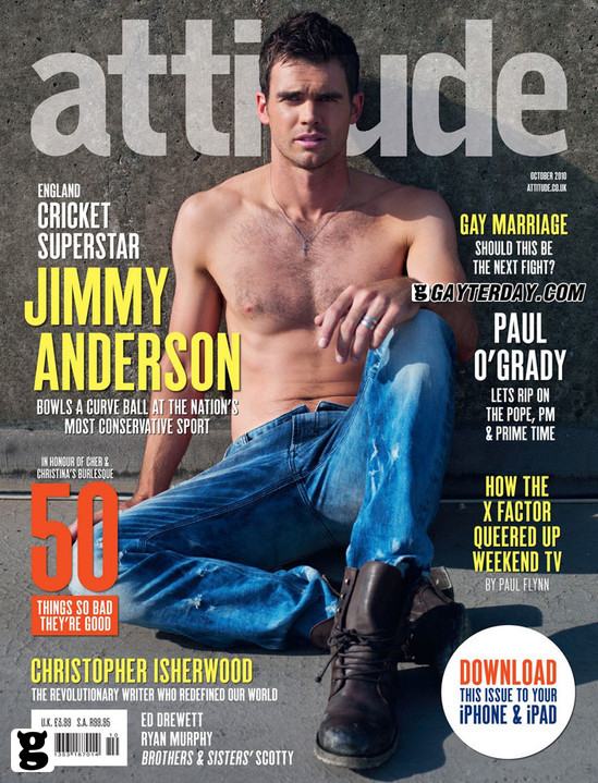 "นักคริกเก็ตหน้าหล่อ" ถ่ายนู้ดลงนิตยสารเกย์ Attitude