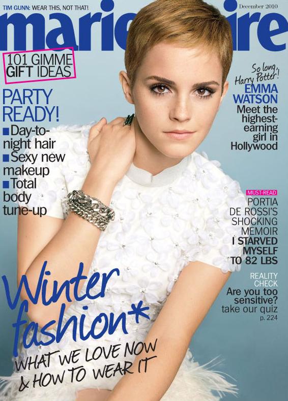 Emma Watson @US Marie Claire December 2010