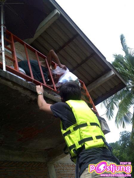 มาริโอ้..ช่วยภัยน้ำท่วม